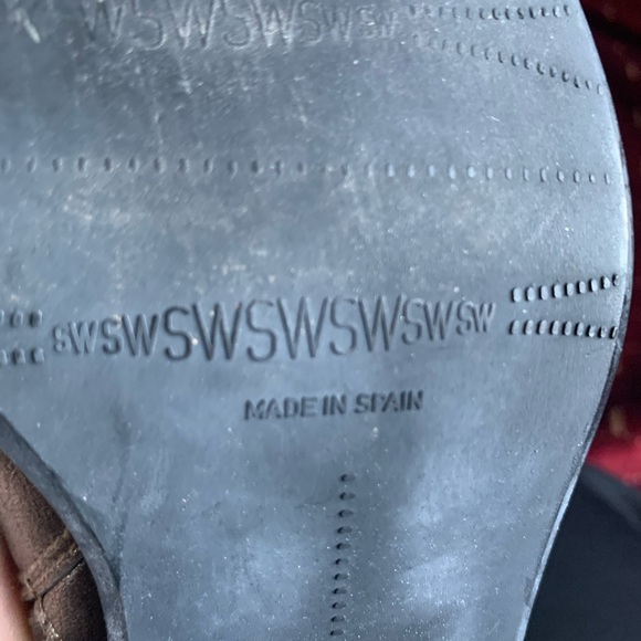 Stuart Weizmann cowboy style gold boots 7.5 - Picture 5 of 8